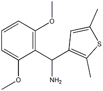 (2,6-dimethoxyphenyl)(2,5-dimethylthiophen-3-yl)methanamine Struktur