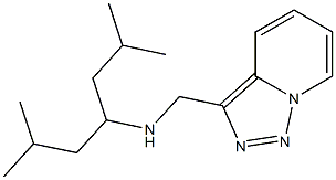 (2,6-dimethylheptan-4-yl)({[1,2,4]triazolo[3,4-a]pyridin-3-ylmethyl})amine Struktur