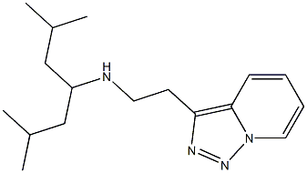 (2,6-dimethylheptan-4-yl)(2-{[1,2,4]triazolo[3,4-a]pyridin-3-yl}ethyl)amine Struktur