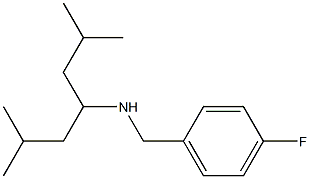 (2,6-dimethylheptan-4-yl)[(4-fluorophenyl)methyl]amine Struktur