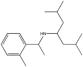 (2,6-dimethylheptan-4-yl)[1-(2-methylphenyl)ethyl]amine Struktur