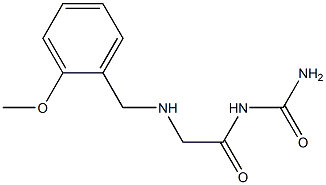 (2-{[(2-methoxyphenyl)methyl]amino}acetyl)urea Struktur