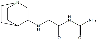 (2-{1-azabicyclo[2.2.2]octan-3-ylamino}acetyl)urea Struktur