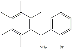 (2-bromophenyl)(2,3,4,5,6-pentamethylphenyl)methanamine Struktur