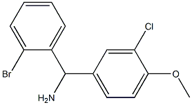 (2-bromophenyl)(3-chloro-4-methoxyphenyl)methanamine Struktur