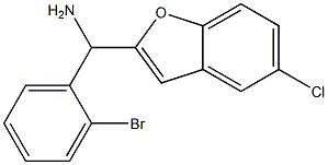 (2-bromophenyl)(5-chloro-1-benzofuran-2-yl)methanamine Struktur