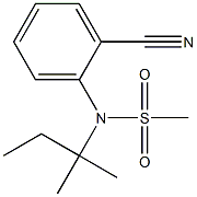 (2-cyanophenyl)-N-(2-methylbutan-2-yl)methanesulfonamide Struktur