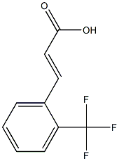 (2E)-3-[2-(trifluoromethyl)phenyl]acrylic acid Struktur