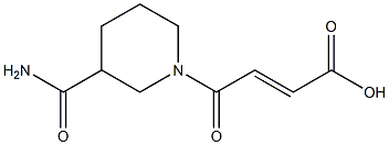 (2E)-4-[3-(aminocarbonyl)piperidin-1-yl]-4-oxobut-2-enoic acid Struktur