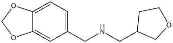 (2H-1,3-benzodioxol-5-ylmethyl)(oxolan-3-ylmethyl)amine Struktur