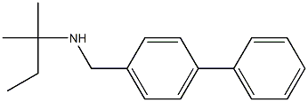 (2-methylbutan-2-yl)[(4-phenylphenyl)methyl]amine Struktur