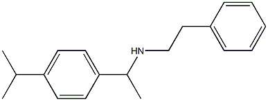 (2-phenylethyl)({1-[4-(propan-2-yl)phenyl]ethyl})amine Struktur