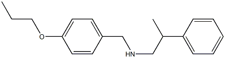 (2-phenylpropyl)[(4-propoxyphenyl)methyl]amine Struktur