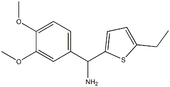 (3,4-dimethoxyphenyl)(5-ethylthiophen-2-yl)methanamine Struktur