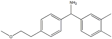 (3,4-dimethylphenyl)[4-(2-methoxyethyl)phenyl]methanamine Struktur