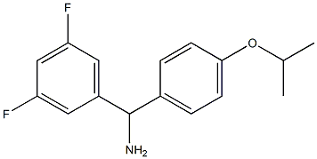 (3,5-difluorophenyl)[4-(propan-2-yloxy)phenyl]methanamine Struktur