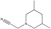 (3,5-dimethylpiperidin-1-yl)acetonitrile Struktur