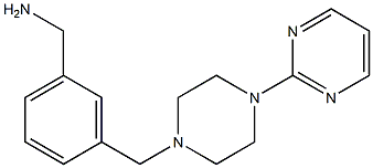 (3-{[4-(pyrimidin-2-yl)piperazin-1-yl]methyl}phenyl)methanamine Struktur