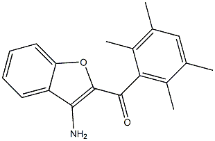 (3-amino-1-benzofuran-2-yl)(2,3,5,6-tetramethylphenyl)methanone Struktur