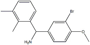 (3-bromo-4-methoxyphenyl)(2,3-dimethylphenyl)methanamine Struktur