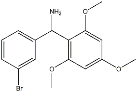 (3-bromophenyl)(2,4,6-trimethoxyphenyl)methanamine Struktur