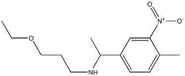 (3-ethoxypropyl)[1-(4-methyl-3-nitrophenyl)ethyl]amine Struktur