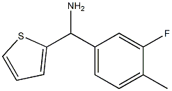 (3-fluoro-4-methylphenyl)(thiophen-2-yl)methanamine Struktur