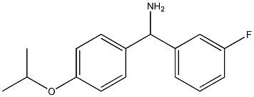 (3-fluorophenyl)[4-(propan-2-yloxy)phenyl]methanamine Struktur