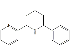 (3-methyl-1-phenylbutyl)(pyridin-2-ylmethyl)amine Struktur