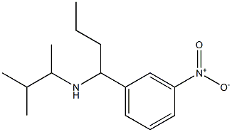 (3-methylbutan-2-yl)[1-(3-nitrophenyl)butyl]amine Struktur