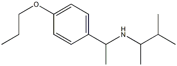 (3-methylbutan-2-yl)[1-(4-propoxyphenyl)ethyl]amine Struktur