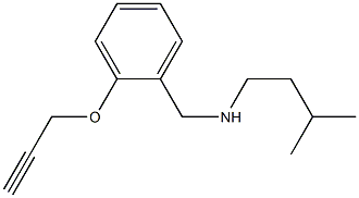 (3-methylbutyl)({[2-(prop-2-yn-1-yloxy)phenyl]methyl})amine Struktur