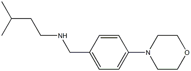 (3-methylbutyl)({[4-(morpholin-4-yl)phenyl]methyl})amine Struktur