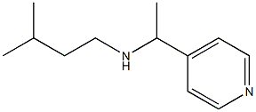 (3-methylbutyl)[1-(pyridin-4-yl)ethyl]amine Struktur