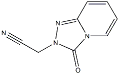 (3-oxo[1,2,4]triazolo[4,3-a]pyridin-2(3H)-yl)acetonitrile Struktur