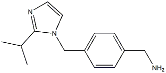 (4-{[2-(propan-2-yl)-1H-imidazol-1-yl]methyl}phenyl)methanamine Struktur