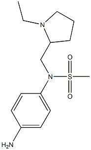 (4-aminophenyl)-N-[(1-ethylpyrrolidin-2-yl)methyl]methanesulfonamide Struktur