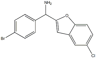 (4-bromophenyl)(5-chloro-1-benzofuran-2-yl)methanamine Struktur