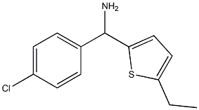 (4-chlorophenyl)(5-ethylthiophen-2-yl)methanamine Struktur