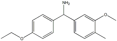 (4-ethoxyphenyl)(3-methoxy-4-methylphenyl)methanamine Struktur