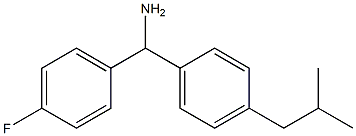 (4-fluorophenyl)[4-(2-methylpropyl)phenyl]methanamine Struktur