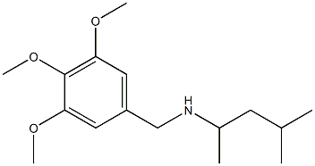 (4-methylpentan-2-yl)[(3,4,5-trimethoxyphenyl)methyl]amine Struktur