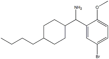 (5-bromo-2-methoxyphenyl)(4-butylcyclohexyl)methanamine Struktur