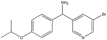 (5-bromopyridin-3-yl)[4-(propan-2-yloxy)phenyl]methanamine Struktur