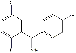 (5-chloro-2-fluorophenyl)(4-chlorophenyl)methanamine Struktur