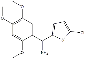 (5-chlorothiophen-2-yl)(2,4,5-trimethoxyphenyl)methanamine Struktur