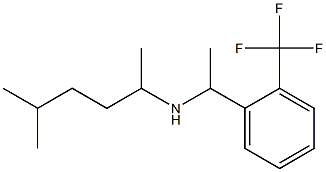 (5-methylhexan-2-yl)({1-[2-(trifluoromethyl)phenyl]ethyl})amine Struktur