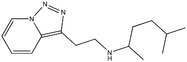 (5-methylhexan-2-yl)(2-{[1,2,4]triazolo[3,4-a]pyridin-3-yl}ethyl)amine Struktur