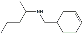 (cyclohex-3-en-1-ylmethyl)(pentan-2-yl)amine Struktur