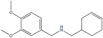 (cyclohex-3-en-1-ylmethyl)[(3,4-dimethoxyphenyl)methyl]amine Struktur